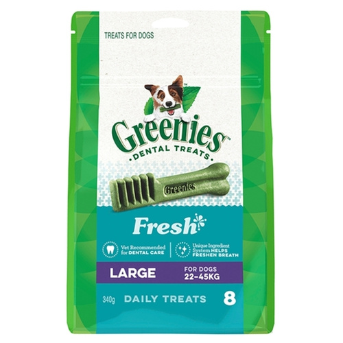 Greenies Fresh Mint Large Dogs Dental Treats 22-45kg 340g