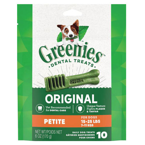 Greenies Dental Treats Oral Care Original Petite for Dogs 7-11kg 10 Pack