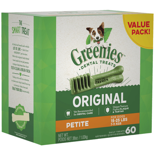 Greenies Original Petite Dogs Dental Treats 7-11kg 1kg 