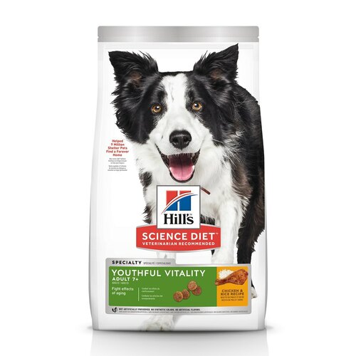 Hills Adult 7+ Youthful Vitality Dry Dog Food Chicken & Rice 5.67kg