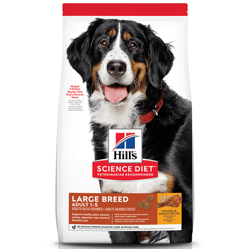 Hills Adult 1+ Large Breed Dry Dog Food Chicken & Barley 12kg