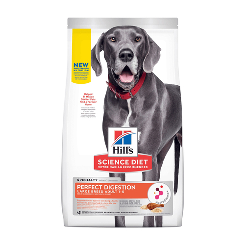 Hills Adult 1+ Large Breed Perfect Digestion Dry Dog Food 5.44kg