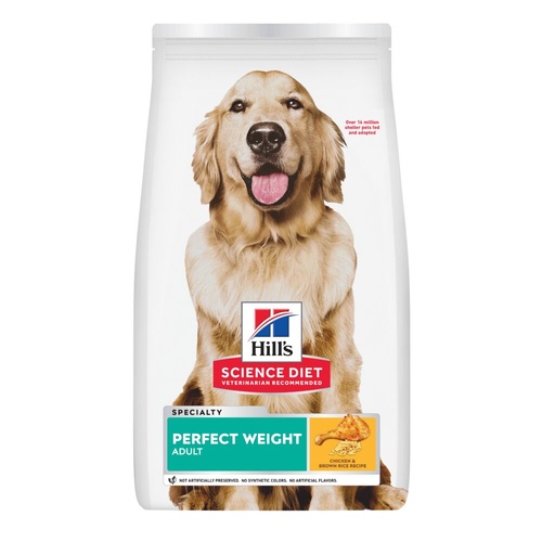 Hills Adult Perfect Weight Dry Dog Food Chicken & Brown Rice Receipe 11.34kg