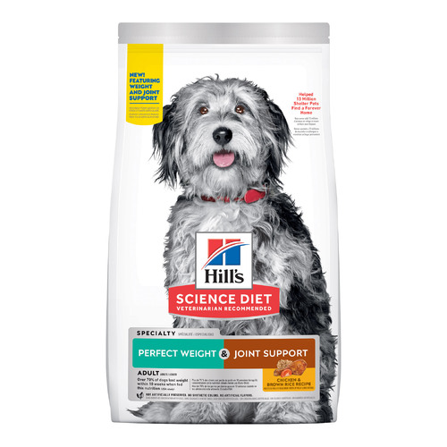 Hills Adult Perfect Weight & Joint Support Dry Dog Food Chicken 1.58kg