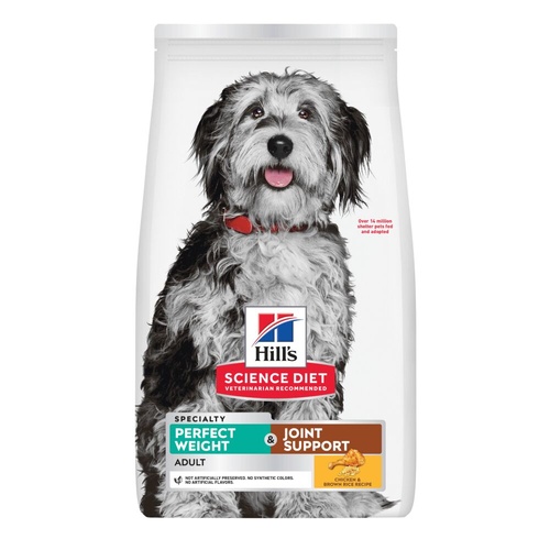 Hills Adult Perfect Weight & Joint Support Dry Dog Food Chicken 11.3kg