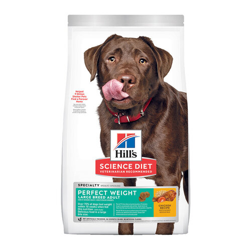Hills Adult Large Breed Perfect Weight Dry Dog Food Chicken 12.9kg