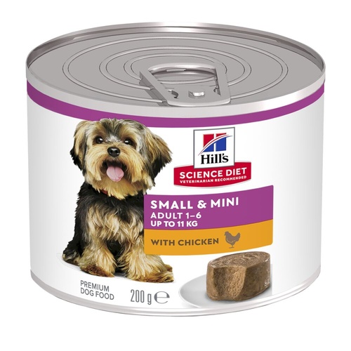 Hills Dog Adult Small & Mini Wet Dog Food with Chicken 12 x 200g