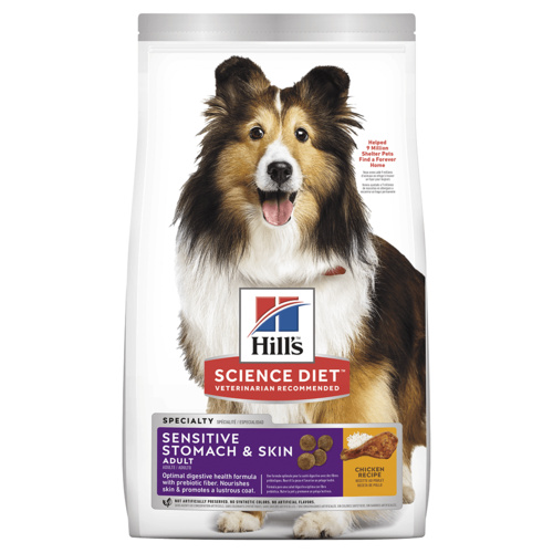 Hills Adult Sensitive Stomach & Skin Dry Dog Food Chicken 12kg