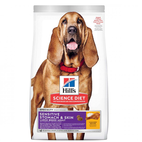 Hills Adult Large Breed Sensitive Stomach & Skin Dry Dog Food Chicken 13.6kg