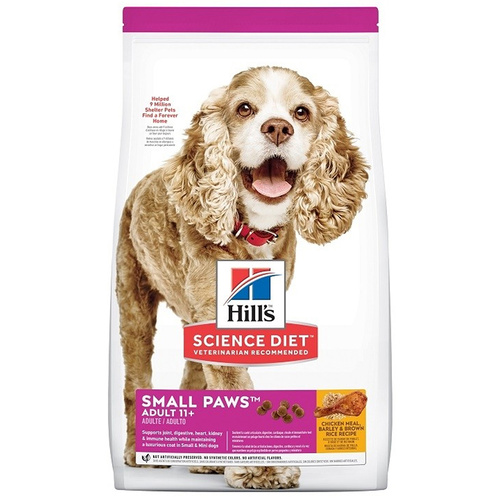 Hills Adult 11+ Small Breed Age Defying Dog Food Chicken Rice & Barley 2.04kg