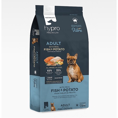Hypro Premium Adult All Breeds Dry Dog Food with Real Fish & Potato 2.5kg