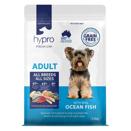 Hypro Premium Adult All Breeds Grain-Free Dry Dog Food with Ocean Fish 2.5kg