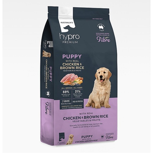Hypro Premium Puppy All Breeds Dry Dog Food Chicken & Brown Rice 2.5kg