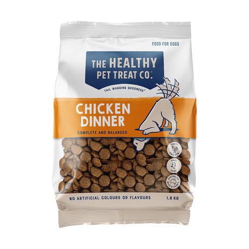 Healthy Pet Treat Co Complete & Balanced Chicken Dinner Dog Food Kibble 1.8kg