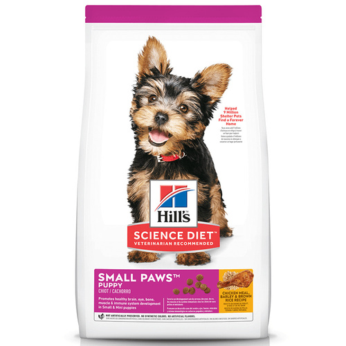 Hills Puppy Small Paws Dry Dog Food Chicken Meal Barley & Brown Rice 1.5kg