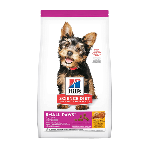 Hills Puppy Small Paws Dry Dog Food Chicken Meal & Brown Rice 7.10kg