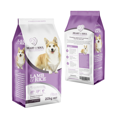 Heart & Soul All Life Stages Dry Dog Food Lamb & Rice 3kg