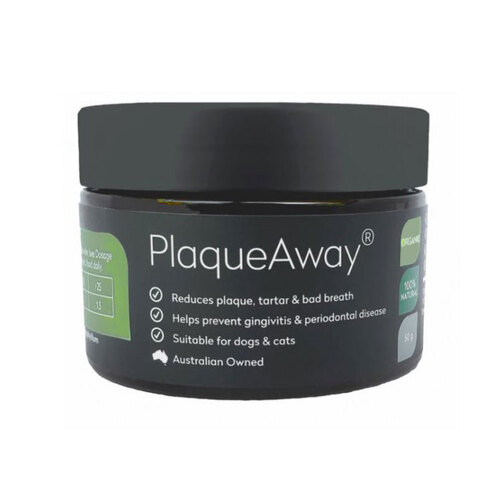 PlaqueAway Plaque Dental Supplement with Scoop for Dogs & Cats 50g