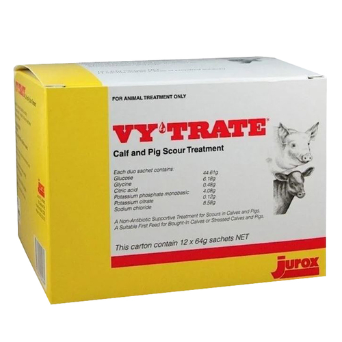Vytrate Sachet Single Calf & Pig Scour Non-Antibiotic Treatment 64g