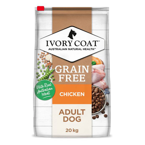 Ivory Coat Adult All Breeds Grain Free Dry Dog Food Chicken 20kg