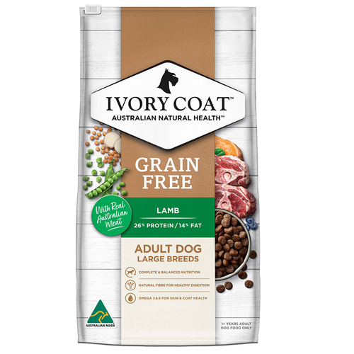 Ivory Coat Adult Large Breed Grain Free Dry Dog Food Lamb 2kg
