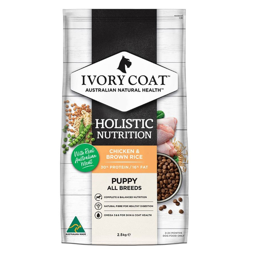 Ivory Coat All Breeds Dry Puppy Food Chicken & Brown Rice 2.5kg