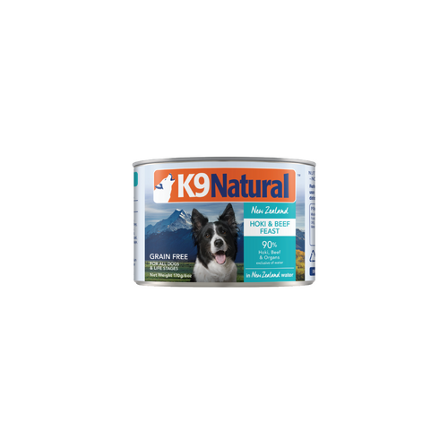 K9 Natural All Life Stages NZ Hoki & Beef Feast Canned Dog Food 12 x 170g