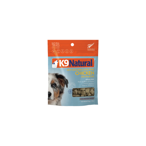 K9 Natural NZ Chicken Healthy Bites Grain-Free Natural Dog Treats 50g
