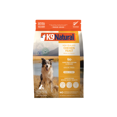 K9 Natural All Breeds NZ Chicken Feast Grain-Free Dry Dog Food 500g