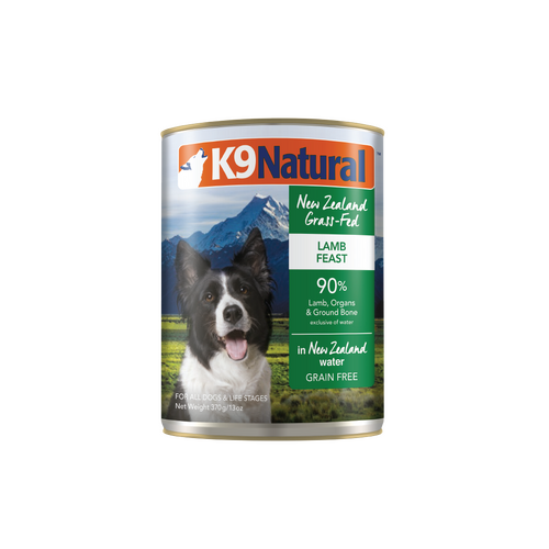 K9 Natural All Life Stages NZ Lamb Feast Canned Dog Food 12 x 370g