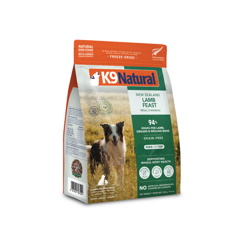 K9 Natural All Breeds NZ Lamb Feast Grain-Free Dry Dog Food 500g