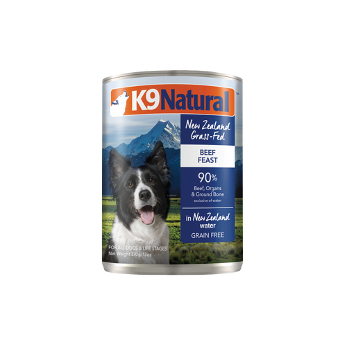K9 Natural All Life Stages NZ Beef Feast Canned Dog Food 12 x 370g