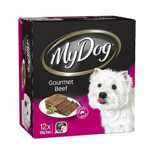My Dog Wet Dog Food Gourmet Beef Flavour 12 x 100g Tray
