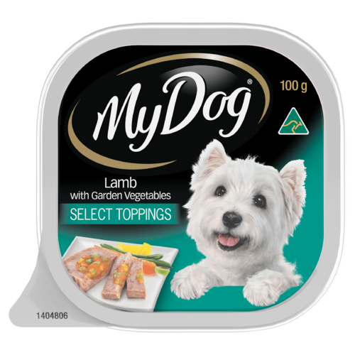 My Dog Select Toppings Wet Dog Food Lamb & Garden Vegetables 12 x 100g