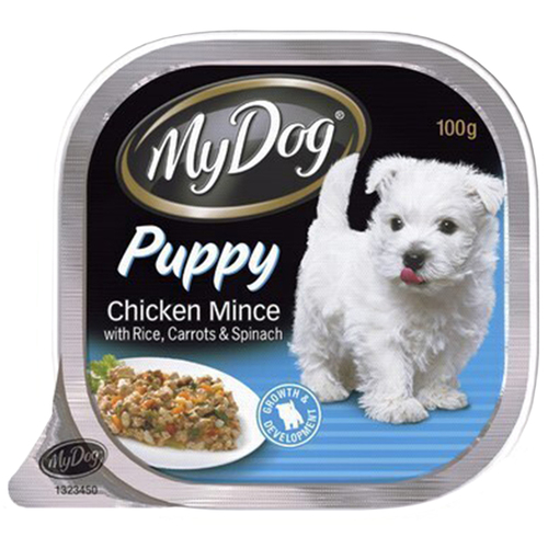 My Dog Puppy Mince Chicken Rice Carrot Spinach 12 x 100 