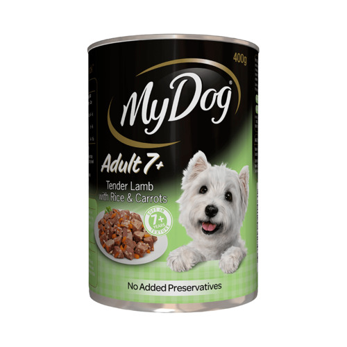 My Dog Senior Wet Dog Food Tender Lamb w/ Rice & Carrots 24 x 400g