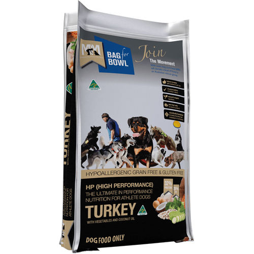MFM High Performance Holistic Grain Free Turkey Dog Food 20kg