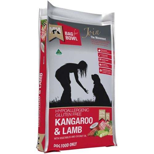 MFM Hypoallergenic Gluten Free Kangaroo & Lamb Dog Food 20kg 