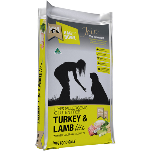 MFM Hypoallergenic Gluten Free Turkey & Lamb Lite Dog Food 20kg 