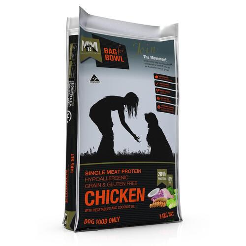 MFM Adult Single Meat Protein Dry Dog Food Chicken w/ Vegetables 14kg