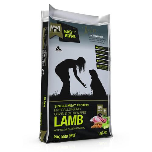 MFM Adult Single Meat Protein Dry Dog Food Lamb w/ Vegetables 14kg