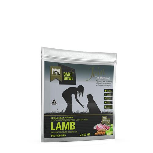 MFM Adult Single Meat Protein Dry Dog Food Lamb w/ Vegetables 2.5kg
