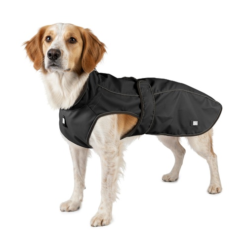 Max & Molly Adjustable Raincoat for Dogs Matrix 2.0 Black 50cm Small