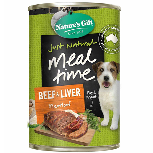 Natures Gift Beef Liver Meatloaf Dog Food 12 x 700g 