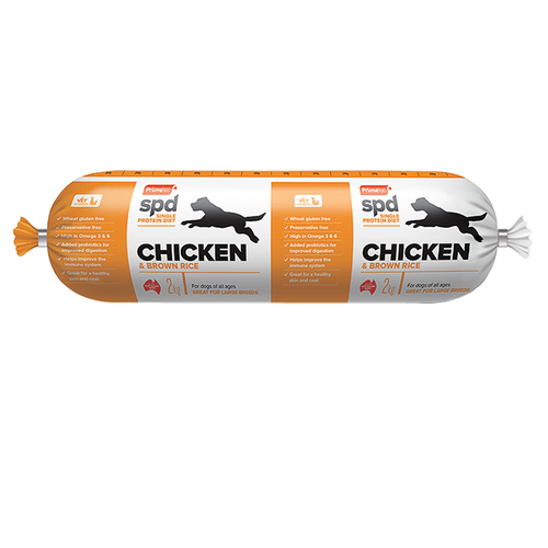 (PICK UP ONLY) Prime 100 SPD Dog Food Chicken & Brown Rice Roll 2kg