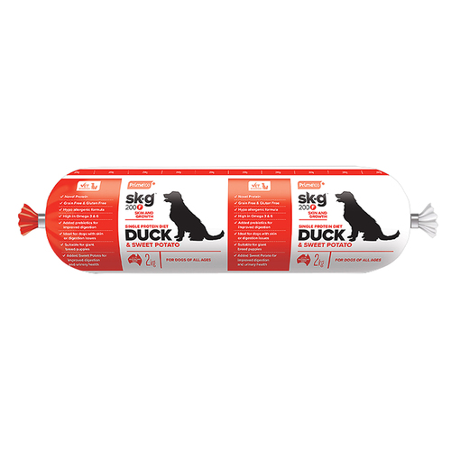 (PICK UP ONLY) Prime 100 Dog Food Duck & Sweet Potato Roll 2kg