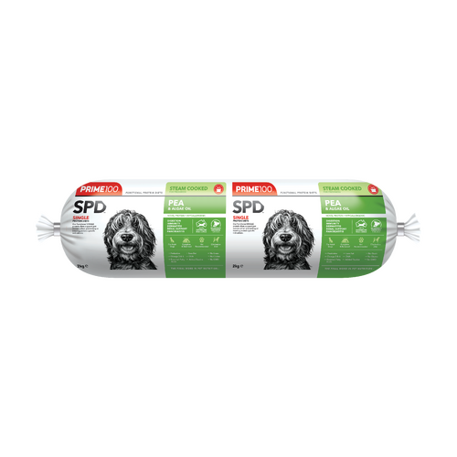 (PICK UP ONLY) Prime 100 SPD Steam Cooked Pet Dog Food Pea & Algae Oil Roll 2kg