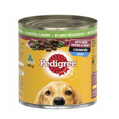 Pedigree Pal Adult Wet Dog Food Casserole w/ Beef Vegies & Gravy 12 x 700g