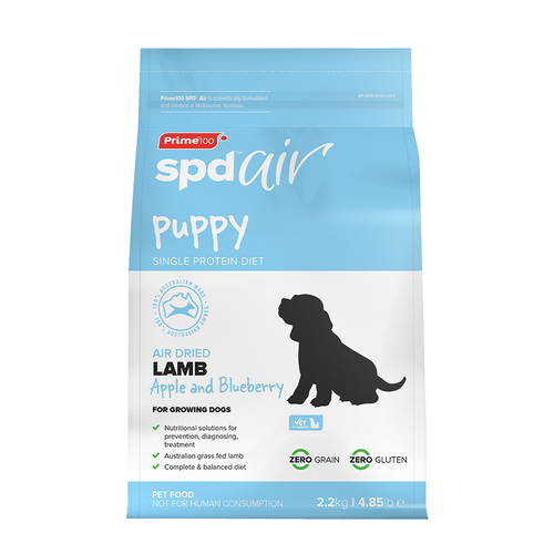 Prime 100 Spd Air Puppy Dry Dog Food Lamb Apple & Blueberry 2.2kg