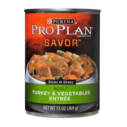 Pro Plan Slices in Gravy Adult Wet Dog Food Turkey & Vegetables 12 x 369g